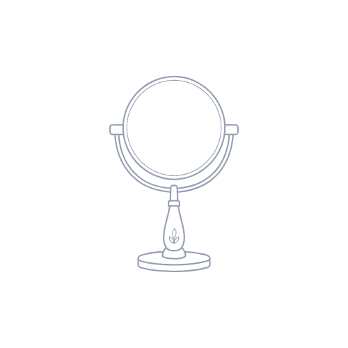Mirror icon symbolizing vision, presence, and brand clarity in web design