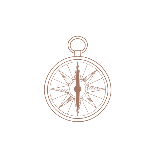Compass icon representing guidance and inner clarity for soulful marketing.