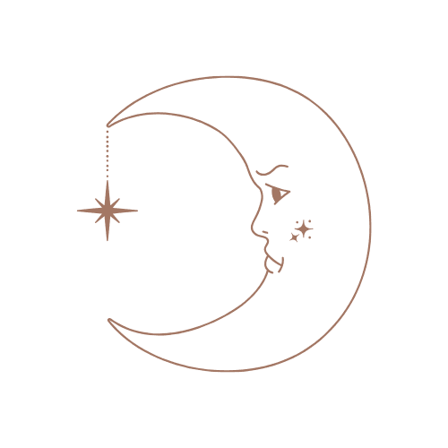 Moon icon symbolizing cycles and gentle growth through soulful marketing.